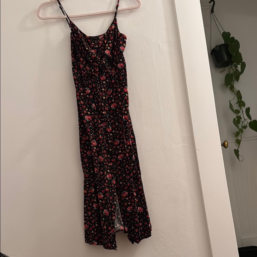 Floral Spaghetti Strap Dress